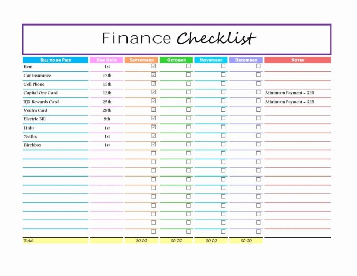 Month End Closing Checklist Template